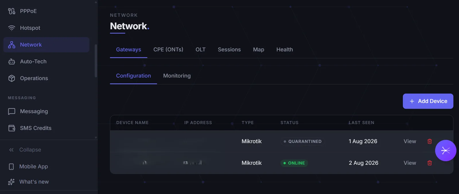 FyberPay network gateways